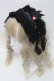 画像1: GOTH / レースヘッドドレス  黒 S-25-10-09-035-GO-BL-HR-ZS (1)