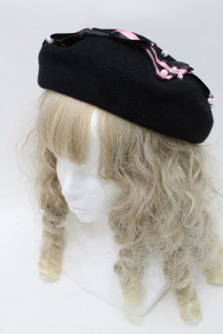 画像1: Angelic Pretty / Sugarリボンベレー  黒ｘピンク S-25-10-09-039-AP-ZA-HR-ZS
