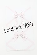 BABY,THE STARS SHINE BRIGHT / レースアップリボン柄オーバーニーソックス  白 S-25-10-10-001-BA-ZA-HR-ZS