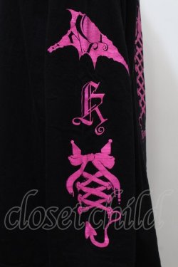 画像3: GOTH / クロミプリントロンT  黒 S-25-10-10-032-GO-CO-HR-ZS