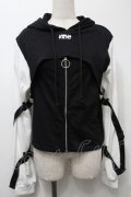 KRY CLOTHING / 「PAI」 セットアップ  黒ｘ白 S-25-10-10-033-EL-TO-HR-ZS