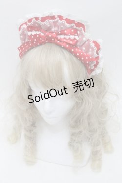 画像1: Angelic Pretty / Lovely Dotカフェカチューシャ  赤ｘ白 S-25-10-10-005-AP-AC-HR-ZS