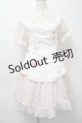 To Alice / ギンガムチェックナースワンピース  ピンクｘ白 S-25-10-10-041-LO-OP-HR-ZS