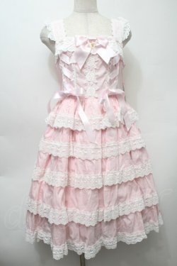 画像1: BABY,THE STARS SHINE BRIGHT / Romantic Dream Roseジャンパースカート  ピンク S-25-10-10-042-BA-OP-HR-ZS