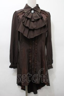 画像1: Ozz oneste / シャツワンピース  ブラウン S-25-10-10-049-OO-JA-AS-ZS