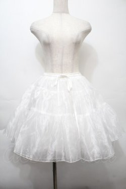 画像1: axes femme kawaii / オーガンジーパニエ  白 S-25-10-10-052-AX-SK-HR-ZS