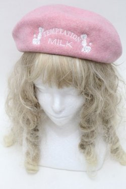 画像1: MILK / Angel ベレー  ピンク S-25-10-10-007-ML-AC-HR-ZS