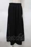 NieR Clothing / ZIPワイドパンツ  黒 S-25-10-10-059-PU-PA-AS-ZS