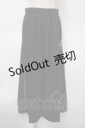 NieR Clothing / ZIPワイドパンツ  黒 S-25-10-10-059-PU-PA-AS-ZS