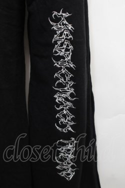 画像3: KRY CLOTHING / 刺繍サイドボタンスウェットパンツ  黒 S-25-10-10-060-EL-PA-HR-ZS