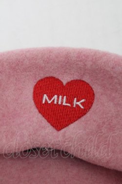 画像4: MILK / Angel ベレー  ピンク S-25-10-10-007-ML-AC-HR-ZS