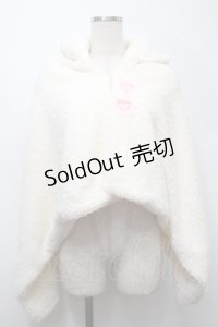 DEVILISH / うさ耳ファーポンチョ  オフ S-25-10-10-012-GO-TO-HR-ZS
