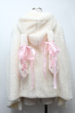 画像2: DEVILISH / うさ耳ファーポンチョ  オフ S-25-10-10-012-GO-TO-HR-ZS