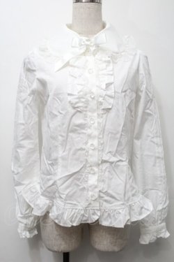 画像1: Angelic Pretty / Whip フリルブラウス  白 S-25-10-10-017-AP-BL-AS-ZS