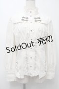 Ozz oneste / 刺繍ブラウス  ベージュ S-25-10-10-020-OO-BL-AS-ZS