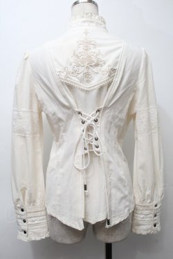 画像2: Ozz oneste / 刺繍ブラウス  ベージュ S-25-10-10-020-OO-BL-AS-ZS