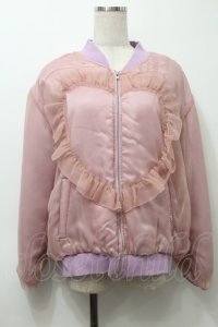 MILK / シュガーリー ブルゾン  ピンクｘラベンダー S-25-10-10-027-ML-JA-HR-ZS