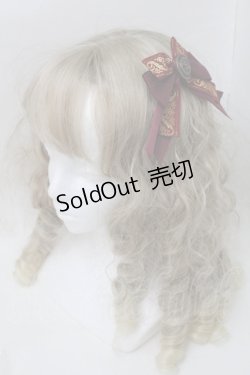 画像1: Innocent World / ゴールドリボンクリップ  エンジ S-25-10-11-004-IW-AC-HR-ZS