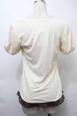 画像2: axes femme / 重ね着風切替プルオーバー  アイボリー S-25-10-11-054-AX-TO-HR-ZS