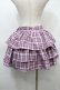 画像2: KRY CLOTHING / 「KAKAWARITAKUNAI」チェック柄ティアードスカート  ピンク S-25-10-11-060-EL-SK-HR-ZS (2)