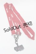 PINK HOUSE / ロゴ入りスマホショルダーストラップ  赤 S-25-10-11-020-LO-ZA-AS-ZS