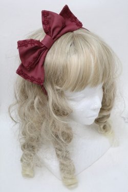 画像1: Angelic Pretty / ななめシフォンカチューシャ  エンジ S-25-10-11-023-AP-AC-HR-ZS