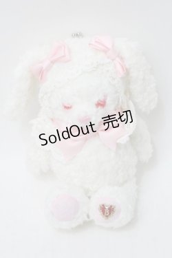 画像1: BABY,THE STARS SHINE BRIGHT / うさくみゃがま口BAGミニ  白ｘピンク S-25-10-11-003-BA-BG-HR-ZS