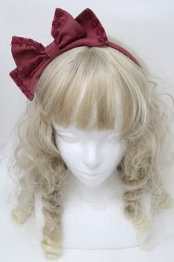 画像2: Angelic Pretty / ななめシフォンカチューシャ  エンジ S-25-10-11-023-AP-AC-HR-ZS