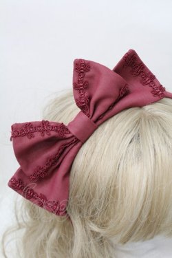 画像3: Angelic Pretty / ななめシフォンカチューシャ  エンジ S-25-10-11-023-AP-AC-HR-ZS