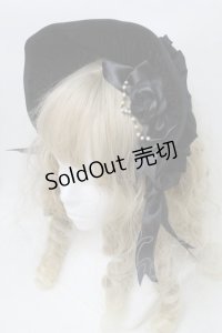 Innocent World / ハーフボンネットカチューシャ  黒 S-25-10-11-027-IW-AC-AS-ZS