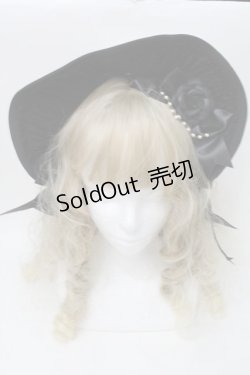 画像2: Innocent World / ハーフボンネットカチューシャ  黒 S-25-10-11-027-IW-AC-AS-ZS