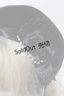 画像4: Innocent World / ハーフボンネットカチューシャ  黒 S-25-10-11-027-IW-AC-AS-ZS