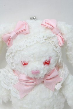 画像3: BABY,THE STARS SHINE BRIGHT / うさくみゃがま口BAGミニ  白ｘピンク S-25-10-11-003-BA-BG-HR-ZS