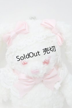 画像3: BABY,THE STARS SHINE BRIGHT / うさくみゃがま口BAGミニ  白ｘピンク S-25-10-11-003-BA-BG-HR-ZS