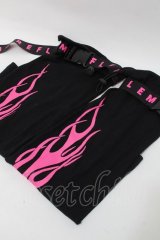 REFLEM / アームカバー  黒ｘピンク S-25-10-11-031-PU-ZA-HR-ZS