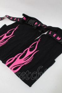 REFLEM / アームカバー  黒ｘピンク S-25-10-11-031-PU-ZA-HR-ZS