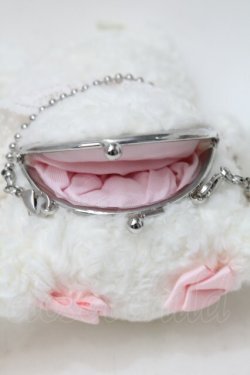 画像4: BABY,THE STARS SHINE BRIGHT / うさくみゃがま口BAGミニ  白ｘピンク S-25-10-11-003-BA-BG-HR-ZS