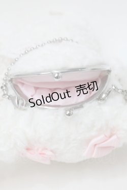 画像4: BABY,THE STARS SHINE BRIGHT / うさくみゃがま口BAGミニ  白ｘピンク S-25-10-11-003-BA-BG-HR-ZS