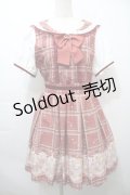 LIZ LISA / Grand Magasin柄ワンピース  ワイン S-25-10-12-039-LO-OP-AS-ZS