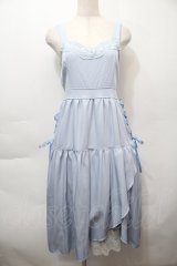 axes femme POETIQUE / フェイバリットカラーワンピース  サックス S-25-10-12-040-AX-OP-HR-ZS