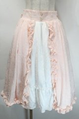 axes femme kawaii / ロココスカート  ピンク S-25-10-12-049-AX-SK-HR-ZS