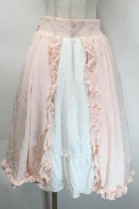 axes femme kawaii / ロココスカート  ピンク S-25-10-12-049-AX-SK-HR-ZS