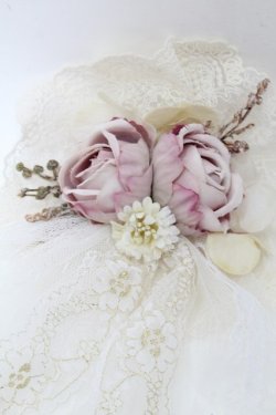画像2: Morun x Muuna Stoik / ローズコサージュクリップ  オフ S-25-10-12-008-LO-ZA-AS-ZS