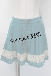 axes femme / レースデザインキュロット  グリーン S-25-10-12-052-AX-PA-HR-ZS