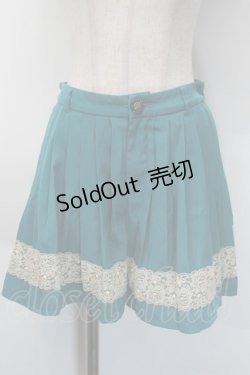 画像1: axes femme / レースデザインキュロット  グリーン S-25-10-12-052-AX-PA-HR-ZS