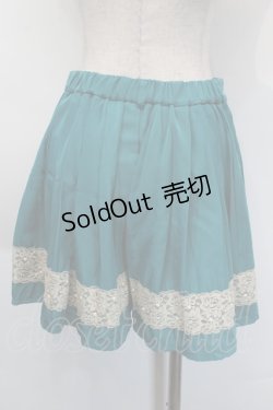 画像2: axes femme / レースデザインキュロット  グリーン S-25-10-12-052-AX-PA-HR-ZS