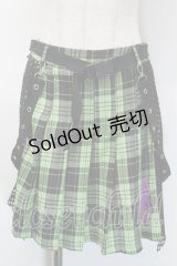 ACDC RAG / パステルグルーミーメッシュスカート  グリーン S-25-10-12-053-PU-SK-AS-ZS