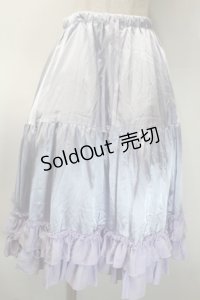 axes femme kawaii / ミディフリルペチスカート  ラベンダー S-25-10-12-056-AX-SK-HR-ZS