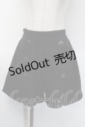 axes femme POETIQUE / 連ボタンキュロットパンツ  黒 S-25-10-12-061-AX-PA-HR-ZS