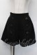 画像1: axes femme POETIQUE / 連ボタンキュロットパンツ  黒 S-25-10-12-061-AX-PA-HR-ZS (1)